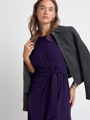 3/4 Sleeve Waist Tie Dress