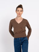 Cleo Organic V Neck Sweater