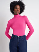 Silky Turtle Neck Top