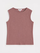 Sleeveless Ribbed Tank Top