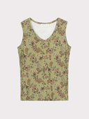 Printed Sleeveless Paisley Top